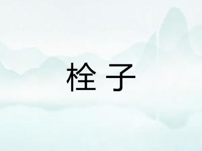 栓子