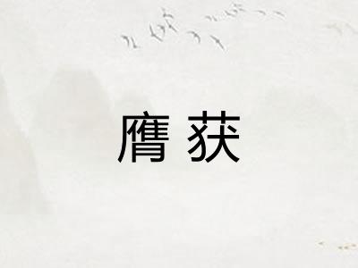 膺获