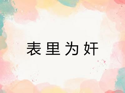 表里为奸