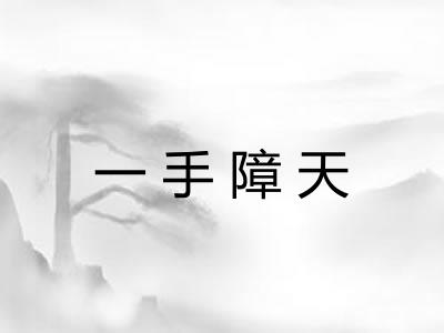 一手障天