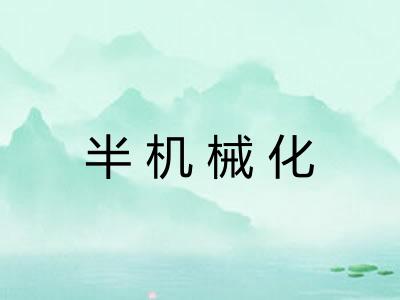 半机械化