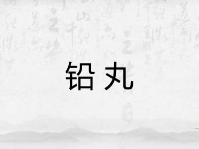 铅丸