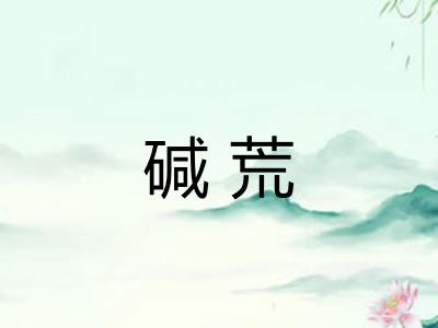 碱荒