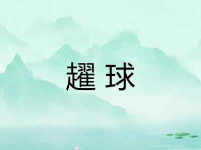 趯球