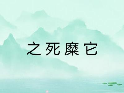 之死糜它