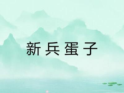 新兵蛋子