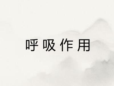 呼吸作用
