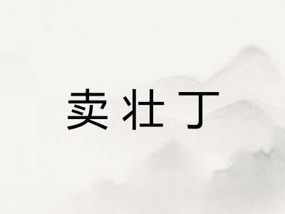 卖壮丁