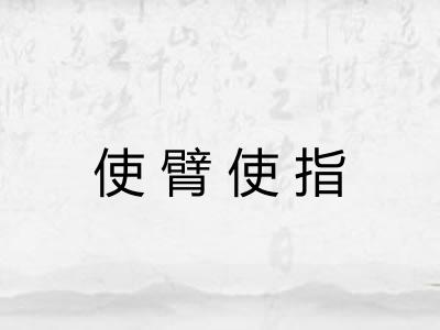 使臂使指
