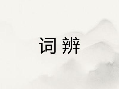 词辨