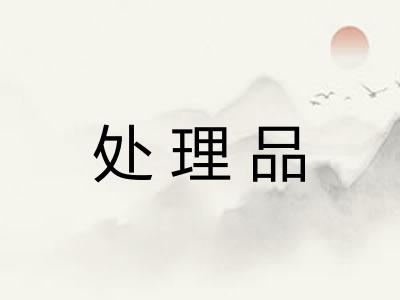 处理品