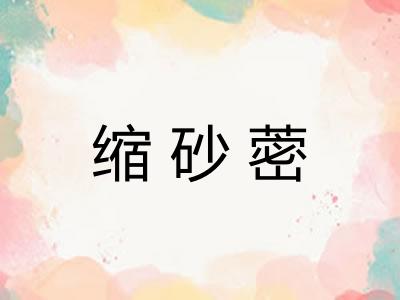 缩砂蔤