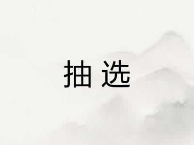 抽选