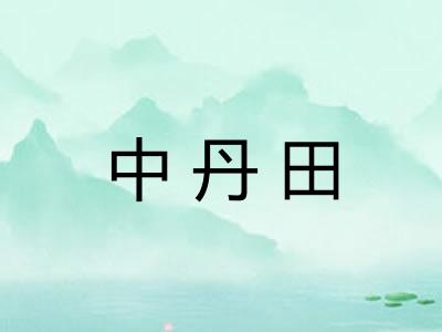 中丹田