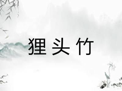 狸头竹