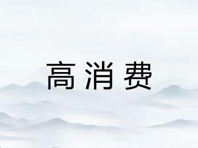 高消费
