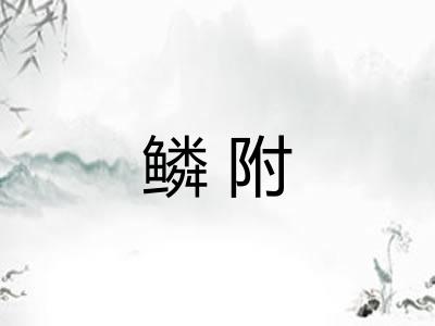 鳞附