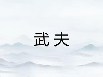 武夫