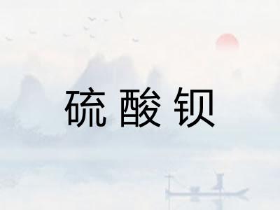 硫酸钡