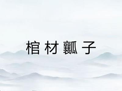 棺材瓤子