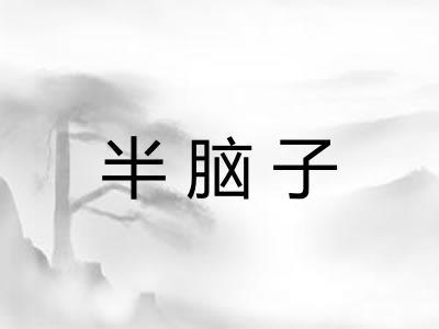 半脑子