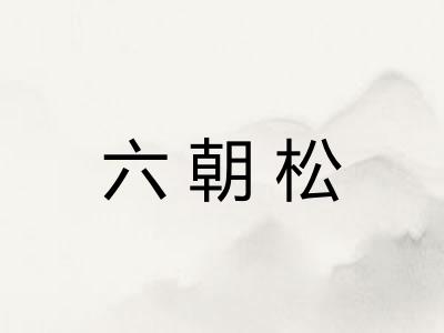 六朝松