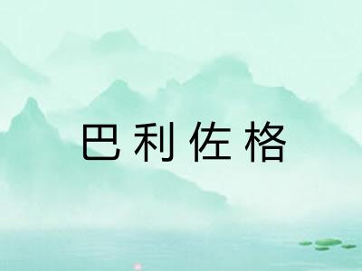 巴利佐格