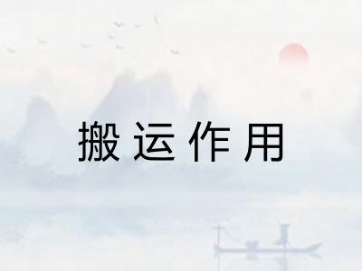 搬运作用