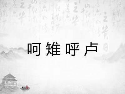 呵雉呼卢