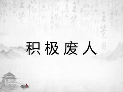 积极废人