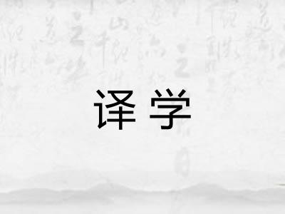 译学