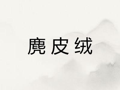 麂皮绒