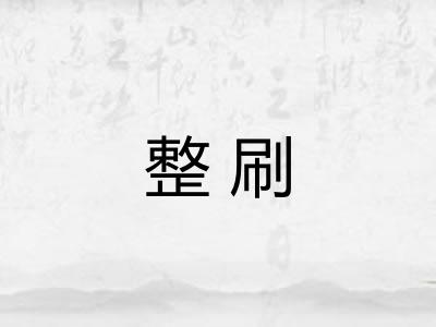 整刷