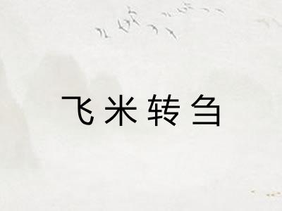 飞米转刍