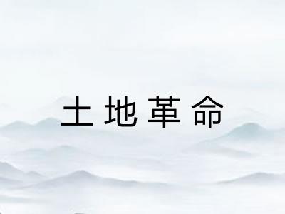土地革命