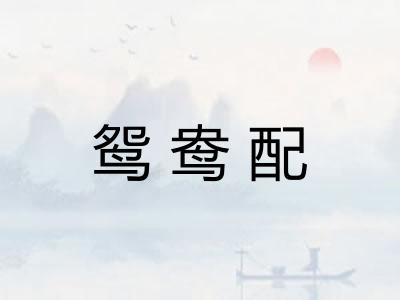 鸳鸯配