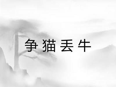 争猫丢牛