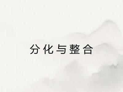 分化与整合