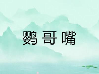 鹦哥嘴
