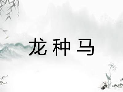 龙种马