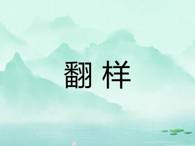 翻样