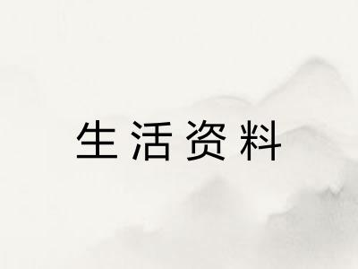 生活资料