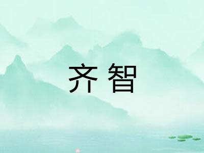 齐智
