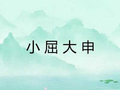 小屈大申