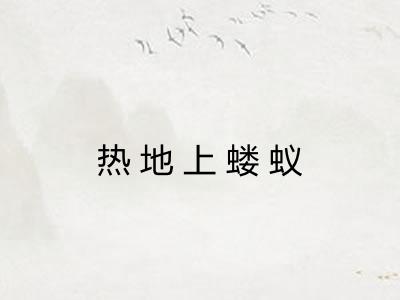 热地上蝼蚁