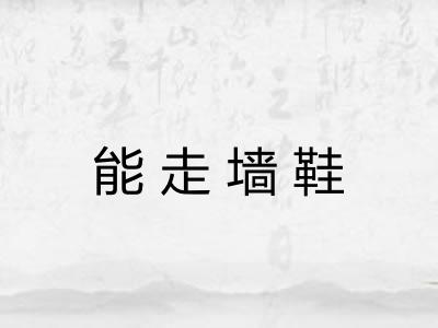 能走墙鞋