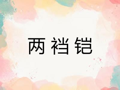 两裆铠