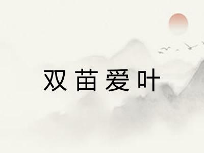 双苗爱叶