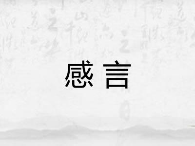 感言