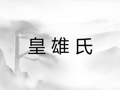 皇雄氏